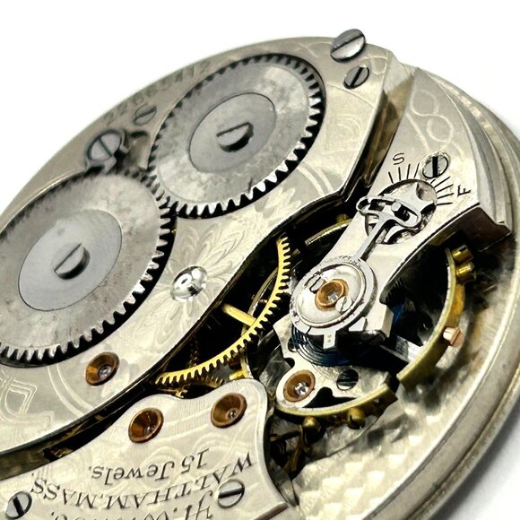 Waltham Pocket Watch Movement 15 Jewels 22665412 - WORKING main image 5